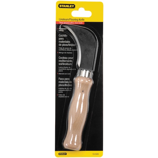 7 and half inch Linoleum flooring knife in packaging.