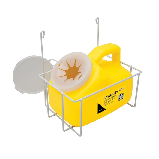 Blade disposal container kit
with open lid.
