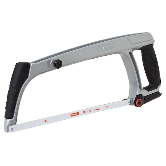 Left profile of 12 inch fatmax high tension hack saw.