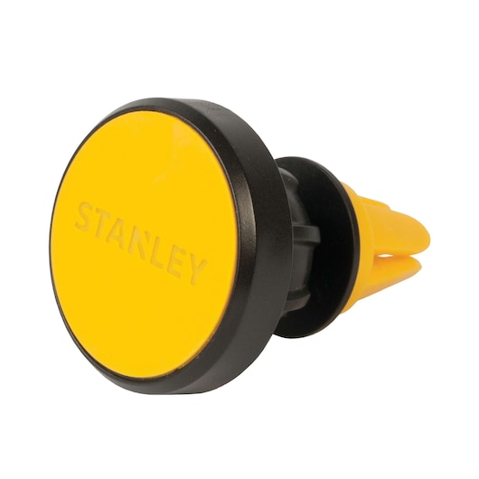 Profile of magnetic car vent phone mount.