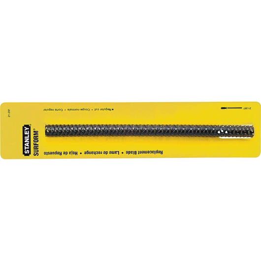 Profile of 10 inch surform round replacement blade.