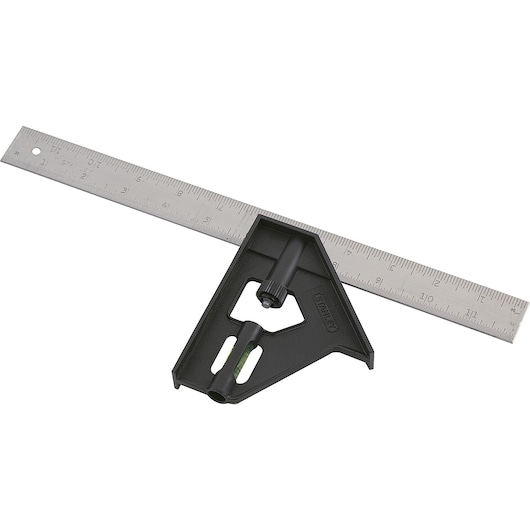 12 inch plastic handle english combination square.