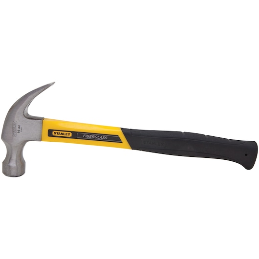 16 ounce curve claw fiberglass nailing hammer.