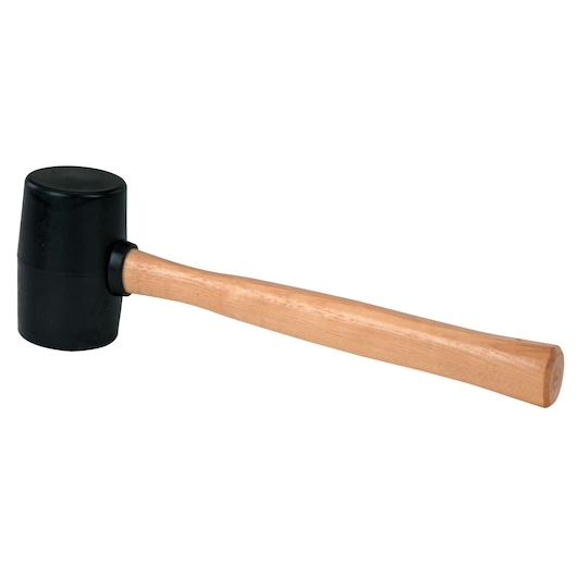 18 ounce rubber mallet.