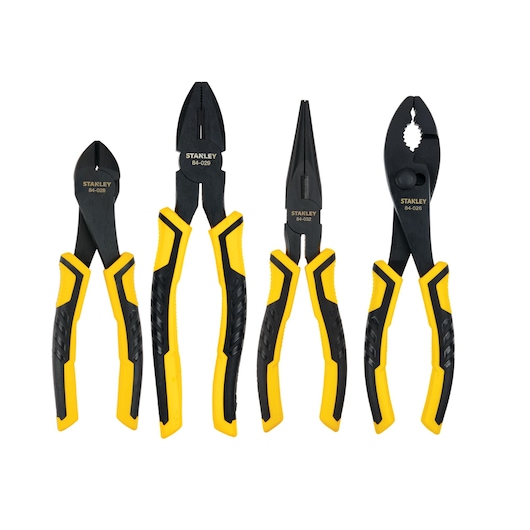 4 piece Bi Material Mini Plier Set.