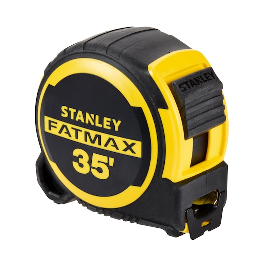 Profile of 35 foot fatmax tape measure.