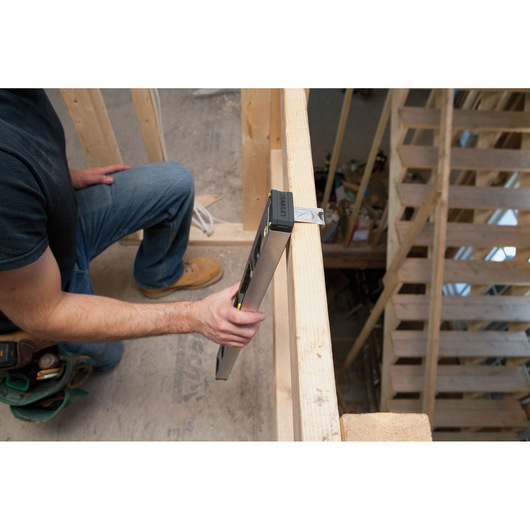 24 inch fatmax premium box beam with hook being used.