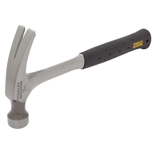 Right profile of fatmax 16 0unce 1 piece steel hammer.
