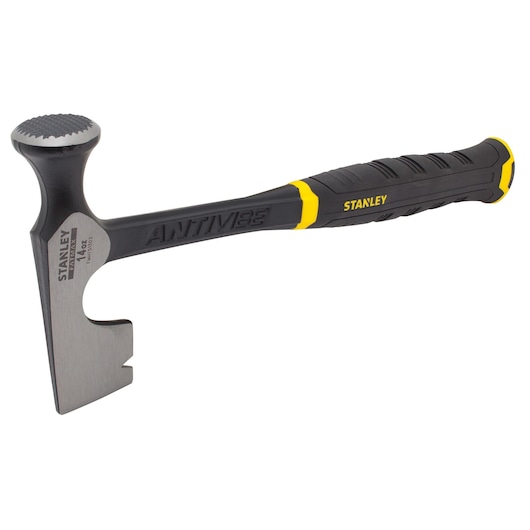 Right profile of 14 ounce fatmax drywall hammer.