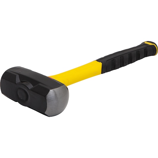 Profile of 4 pound anti vibe engineer sledge hammer .