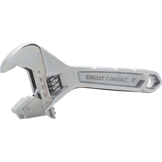 Profile of stanley fatmax 8 inch ratcheting adjustable wrench.