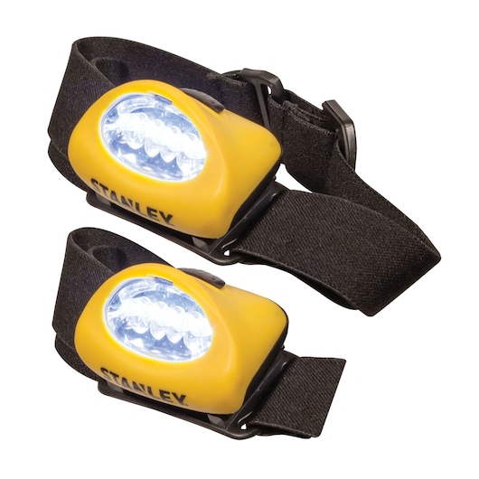 Pack of 2 L E D head lamp.