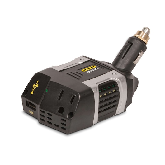 120 watt power inverter with AC and USB chargers.