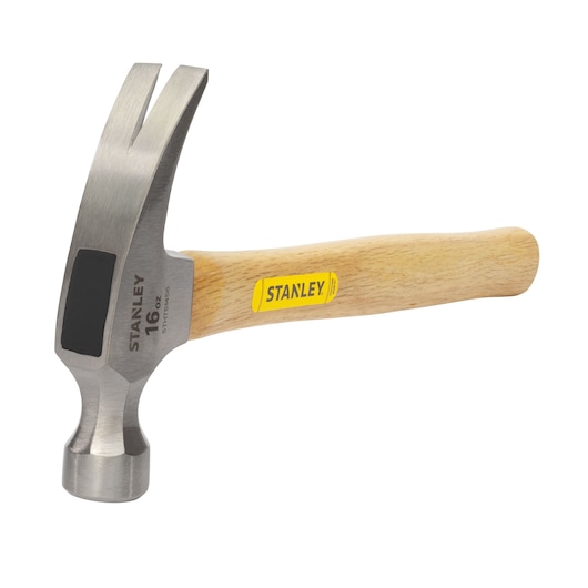 16 OUNCE RIP CLAW WOOD HANDLE HAMMER.