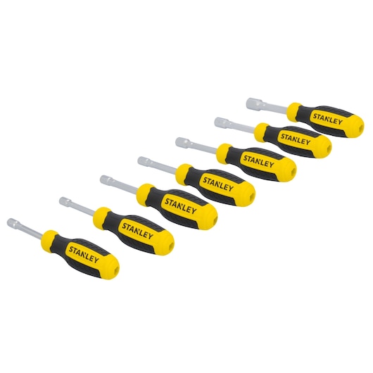 STANLEY 7 pc Metric Nut Driver Set