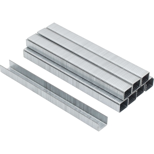 1250 PIECE 5 SIXTEENTHS OF AN INCH HEAVY DUTY NARROW CROWN STAPLES.
