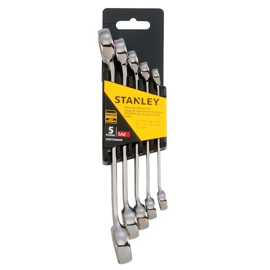 5 pc Flare Nut Wrench Set