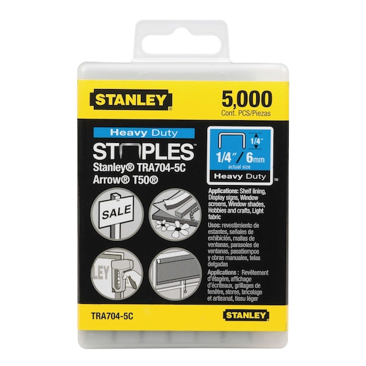1/4 in Heavy Duty Staples (5000 PK)