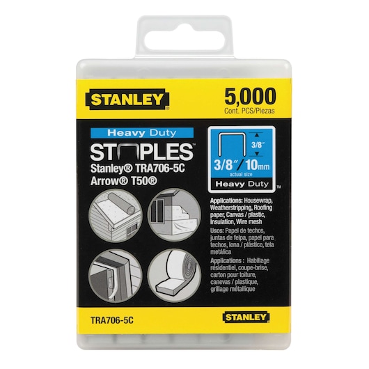3/8 in Heavy Duty Staples (5000 PK)